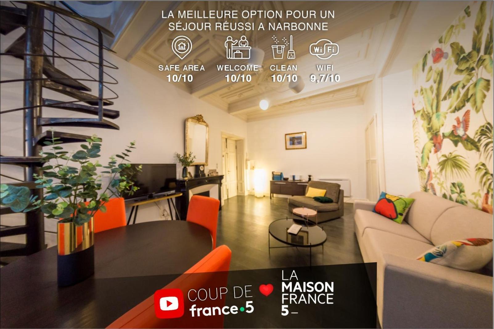 Retromirabeau - Chambre Suite & Appartements De Charme - Localisation Premium Narbonne Kültér fotó