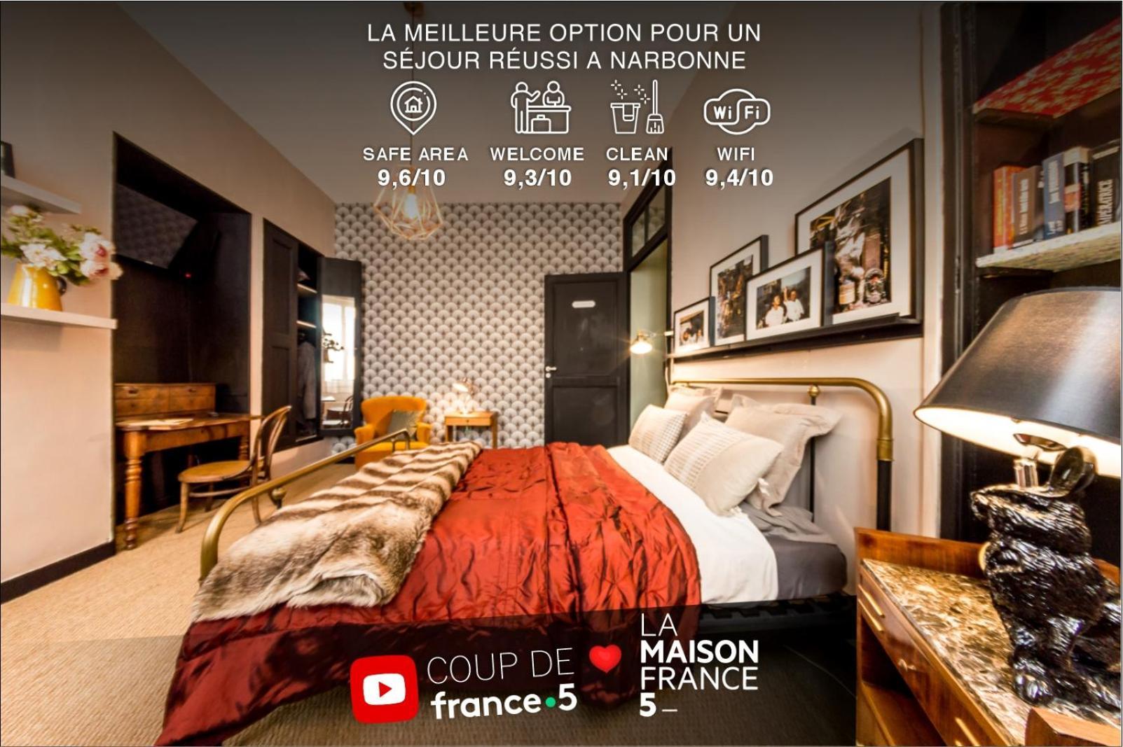 Retromirabeau - Chambre Suite & Appartements De Charme - Localisation Premium Narbonne Kültér fotó